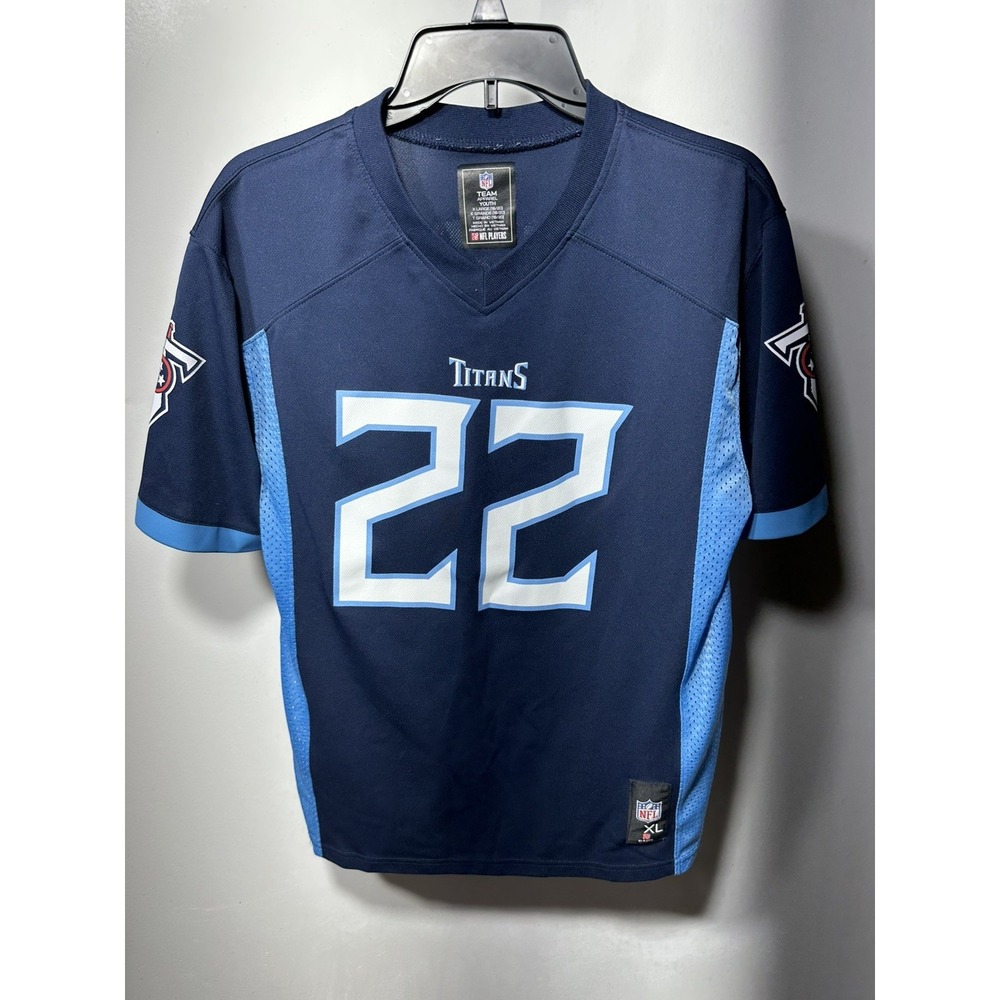 Tennessee Titans Football Jersey Boys XL Blue NFL Nike Henry 22 On Field